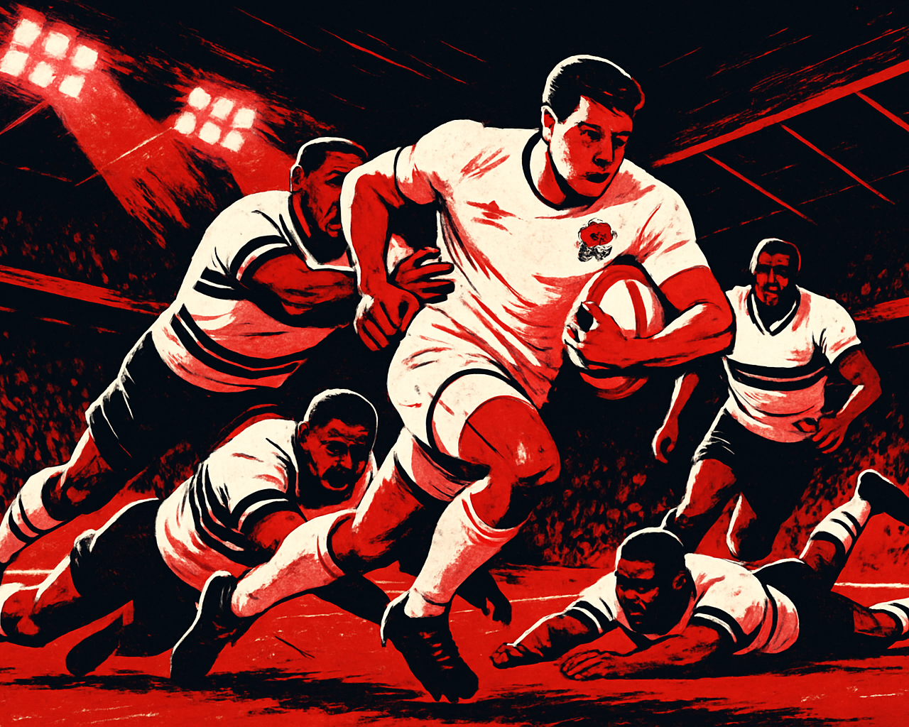 Pollock's Hat-trick Powers England's Rugby Revival