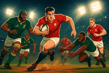 Lions Stars Train with Champion Springboks